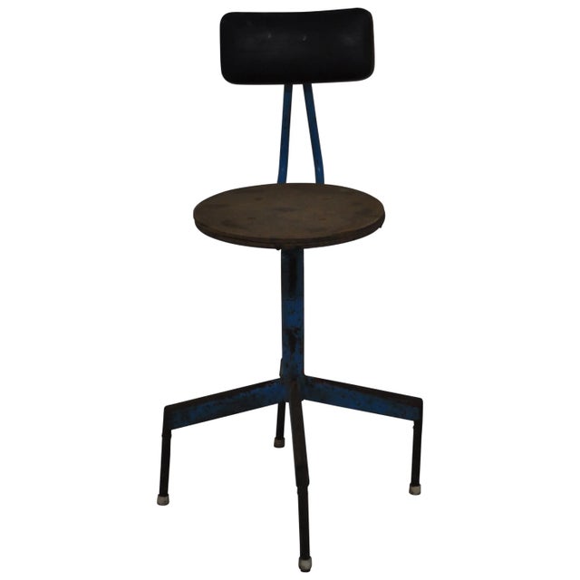 Mid-Century Industrial Iron Chair, 1960s For Sale - Image 6 of 11