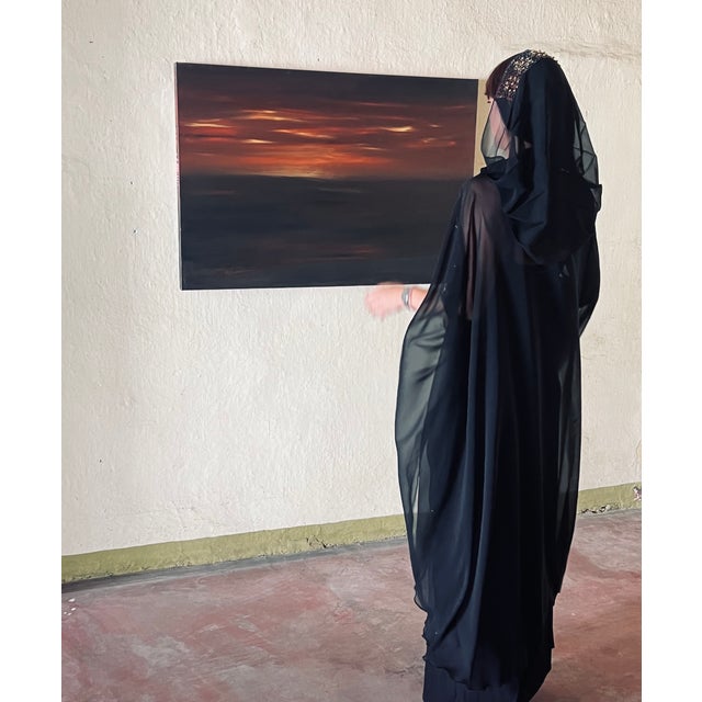 ArpVerdeacqua, Deep Brutalist Modern Sunset, Acrylic on Canvas, in New conditions. Designed from 2000 Signed by...