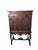 Antique Italian Renaissance Revival Walnut Marble Hutch China Liquor Cabinet Bar For Sale - Image 14 of 16