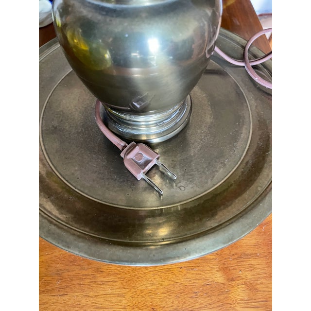 Metal Mid-Century Stiffel Brass Double Bulb Lamp For Sale - Image 7 of 8