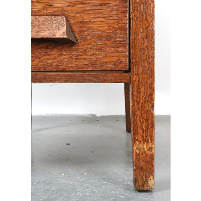 Antique the McCaskey Register Co. Quarter Sawn Oak File Cabinet For Sale - Image 13 of 16