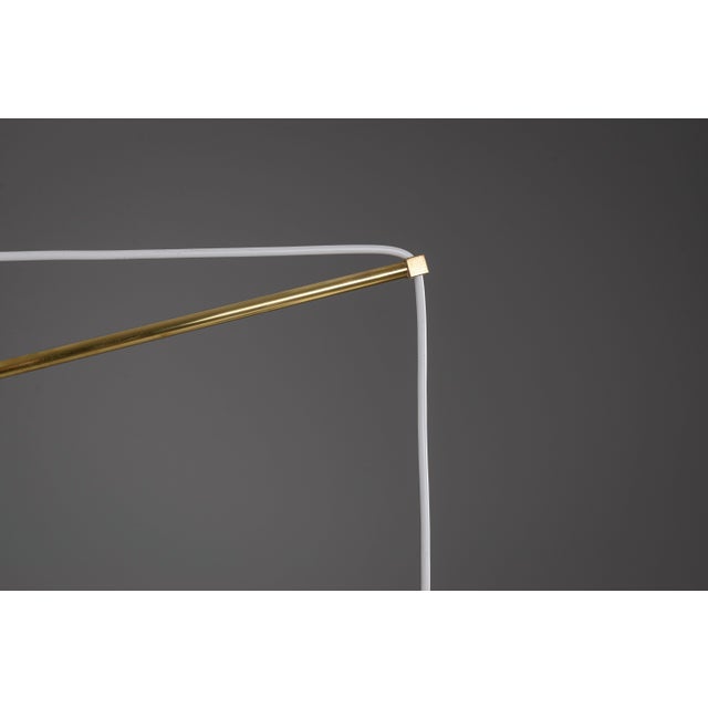 Suspendable Wall Lamp with Brass and Wood Details, 1960s For Sale - Image 13 of 15