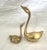 MCM Pair of Brass Swans For Sale - Image 4 of 5