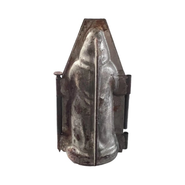 French Set of 4 Antique French Santa Claus Chocolate Molds For Sale - Image 3 of 11