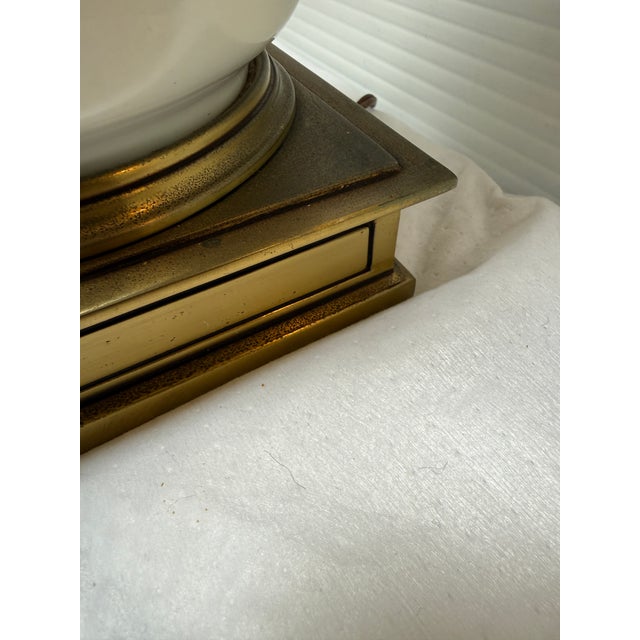 Off-white Late 20th Century Stiffel Mid Century Lenox Porcelain Table Lamp For Sale - Image 8 of 12