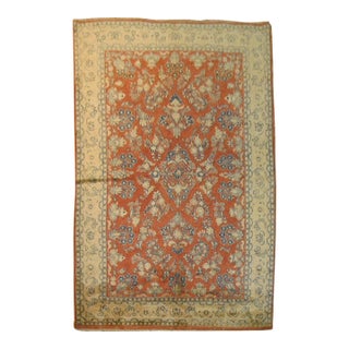 Zabihi Collection Vintage Persian Sarouk Rug - 5'3" x 8' For Sale