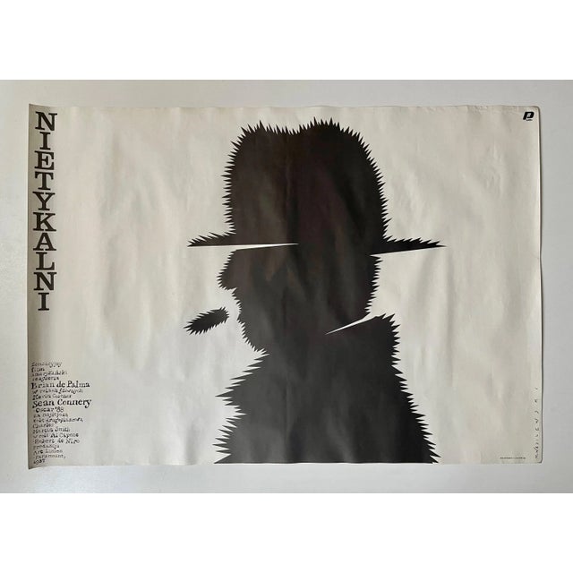 Untouchables Polish Movie Poster by Mieczysław Wasilewski, 1988, in Very Good conditions. Designed 1980 to 1989 This piece...