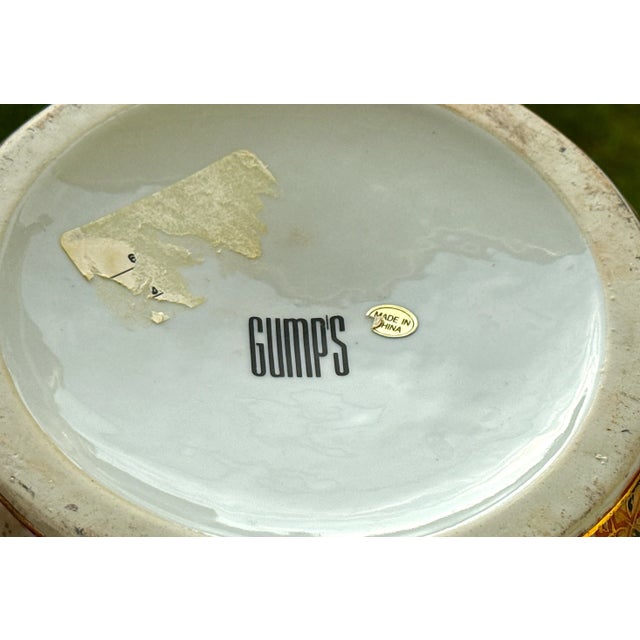 Ceramic Gump's Exclusive - Large Mid-Century Export Ginger Jar For Sale - Image 7 of 10