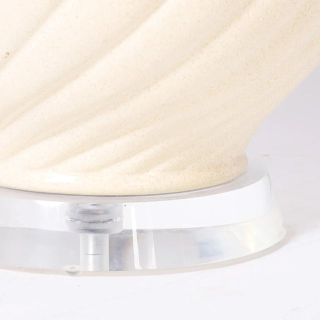 1970s Mid Century Italian Ceramic Table Lamp For Sale - Image 5 of 6