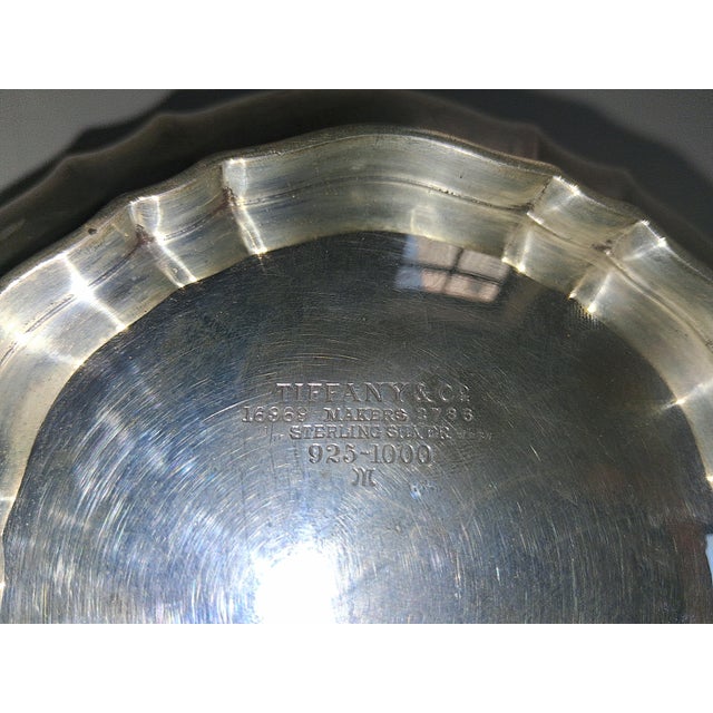 Metal 1930s Tiffany Fluted Art Deco Sterling Silver Centerpiece Bowl 18.5 Ozt No Mono For Sale - Image 7 of 9