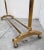Gold Gilt Brass Clothing Rail by Milo Baughman, Italy, 1970s For Sale - Image 8 of 9