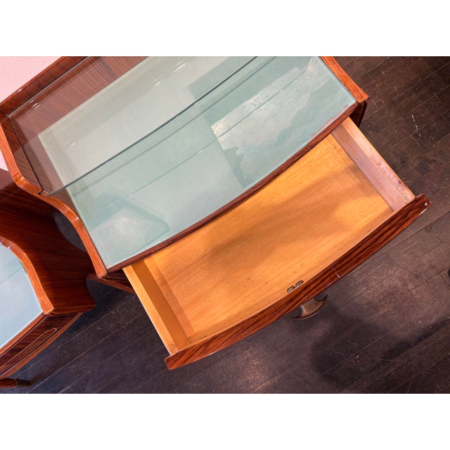 1960s 1960s Italian Dassi MCM Bedroom Nightstand Set, Pair For Sale - Image 5 of 8