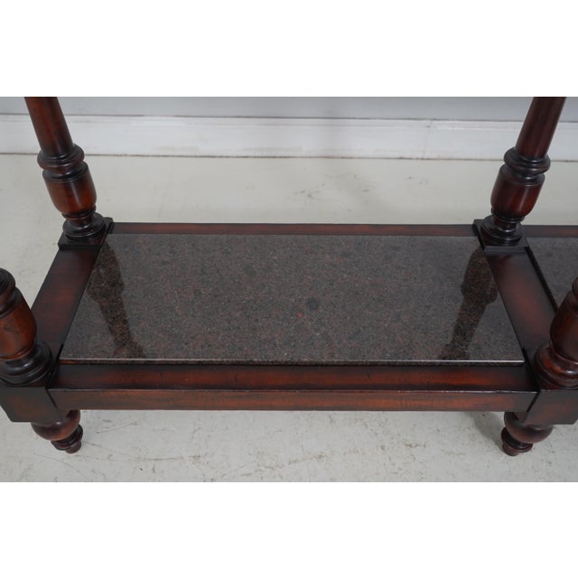 Henredon Acquisitions Granite Top Console Table For Sale - Image 12 of 18