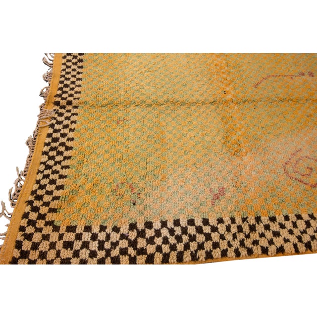 Mid-20th Century Vintage Moroccan Rug For Sale - Image 4 of 9