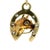1970s Vintage 14k Gold Diamond Horse Head and Horseshoe Pendant For Sale - Image 5 of 8
