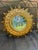 A gorgeous large 24" heavily Gilded and molded resin/polyfoam Sunburst Wall Mirror. Circa 1960s. Made in Italy tag on the...