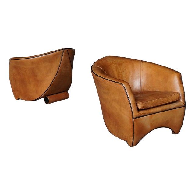 Vintage Lounge Chairs by Bart Van Bekhoven for Artistiek, 1990s, Set of 2 For Sale