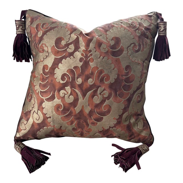 Fortuny Pillow With Tassels For Sale