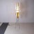 Mid-Century Modern Black Lacquered Metal, Plastic & Fabric Illuminating Floor Lamp, Italy, 1950s For Sale - Image 3 of 7