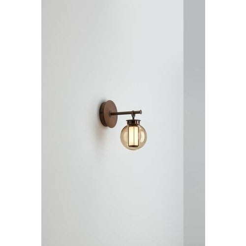 Metal BAI A DI DI Wall Light in Bronze and Amber Glass by Neri & Hu, 2014 For Sale - Image 7 of 8