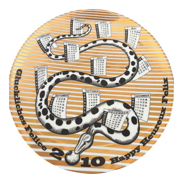 Fornasetti Plate 2010 Snake For Sale