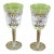 Set of 2 Lenox Charleston 6 3/4" Crystal Wine Glasses For Sale