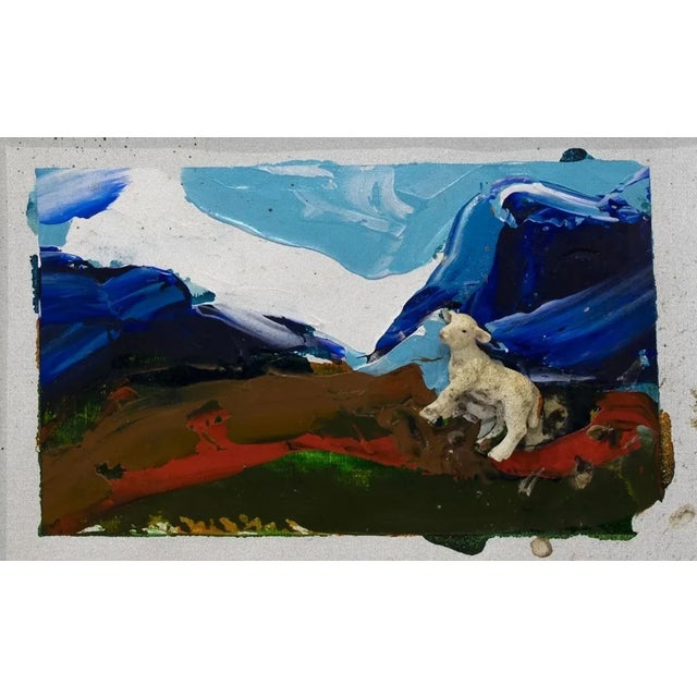 Untitled - Lamb - Original Mixed Media by Mario Schifano - 1995 1995 For Sale - Image 4 of 4