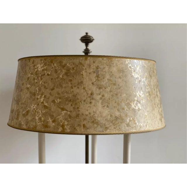 20”W x 20”D x 39” H Good working condition marked "Stiffel" is on top of the lamp shade