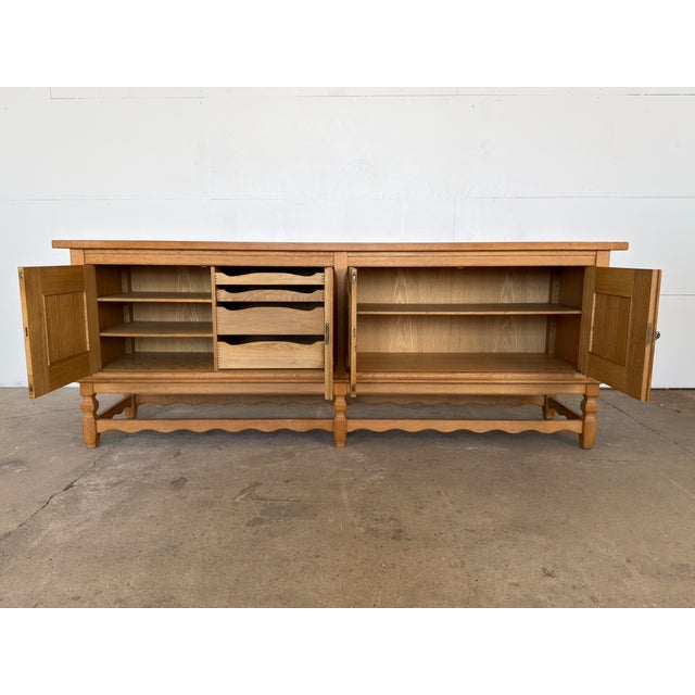 Oak Sideboard by Henning Kjærnulf for Nyrup Møbelfabrik, 1960s For Sale - Image 4 of 16