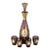 Vintage Venetian Hand-Blown Amethyst Art Glass Decanter Set 11.5" With 4 Cordials For Sale