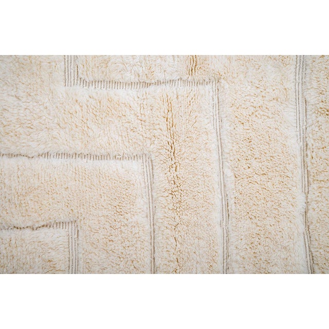 Contemporary Hand-Knotted Wool Rug by Azele Studio For Sale - Image 3 of 12