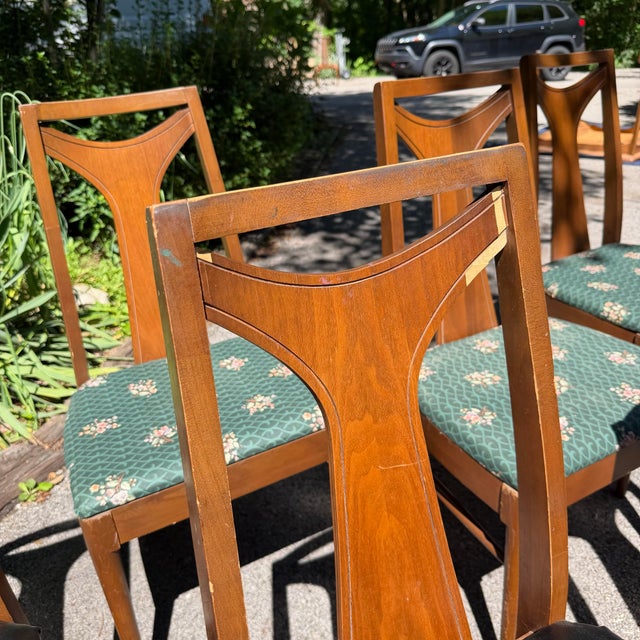 Mid 20th Century Mid 20th Century Set of 10 Mid Century Modern Dining Chairs in Style of Kent Coffey Perspecta For Sale - Image 5 of 12