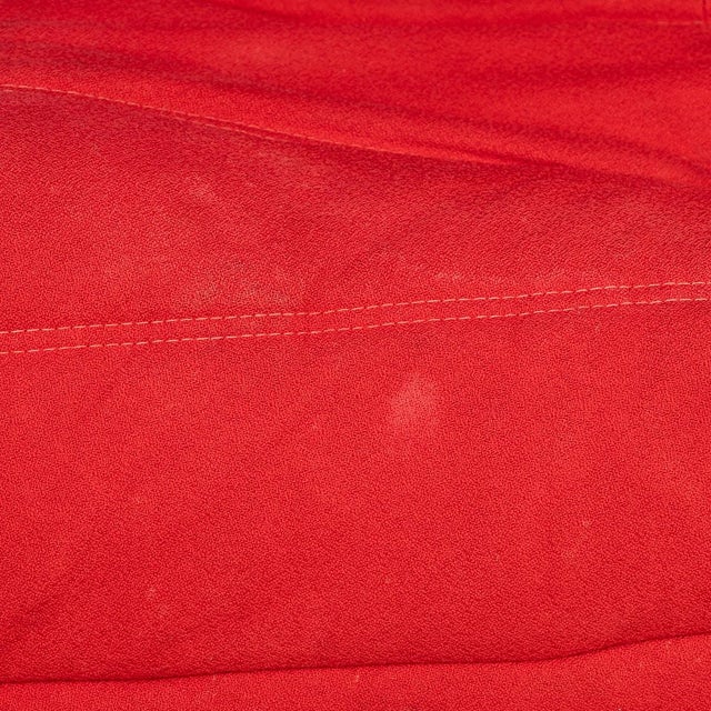 Ligne Roset 21st Century Red Togo Two Seater Sofa by Michel Ducaroy for Ligne Roset For Sale - Image 4 of 18