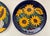 Late 20th Century Late 20th Century Mexican Sunflower Wall Plates, a Pair For Sale - Image 5 of 8