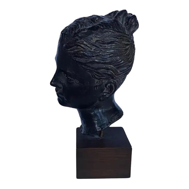 Classical Greek Style Female Bust Sculpture, Mma Chairish