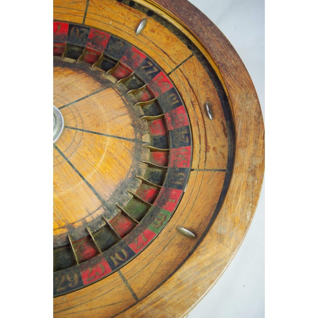 Large Antique Vintage Roulette Wheel Chairish