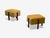 Italian Mid-Century Modern, Stained Wood, Camel Mohair, Ottomans, Italy, 1960s For Sale - Image 10 of 10
