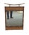 20th Century Pagoda Style Faux Rattan Metal and Wicker Wall Mirror For Sale - Image 4 of 8