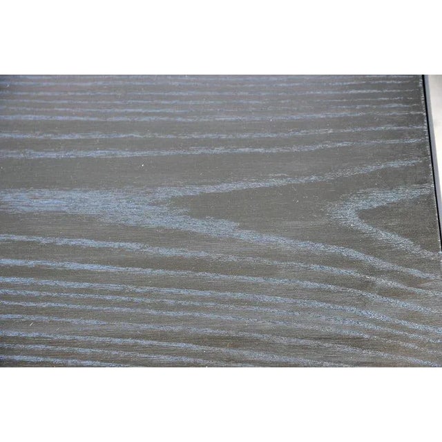 Not Yet Made - Made To Order Contemporary "Esquisse" Ebonized Grooved Oak Side Table For Sale - Image 5 of 6