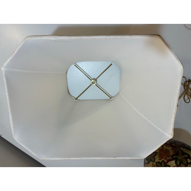 Tuscan Fruit & Vine Ceramic Urn Table Lamp — Italian Villa Mediterranean Vineyard Decor For Sale - Image 11 of 12