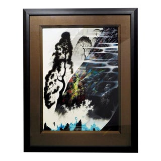 Eyvind Earle "Radiant Splender" Hand Signed Color Framed Artwork For Sale