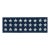 Sample - Schumacher Astra Block Print Tape Trim in Navy For Sale