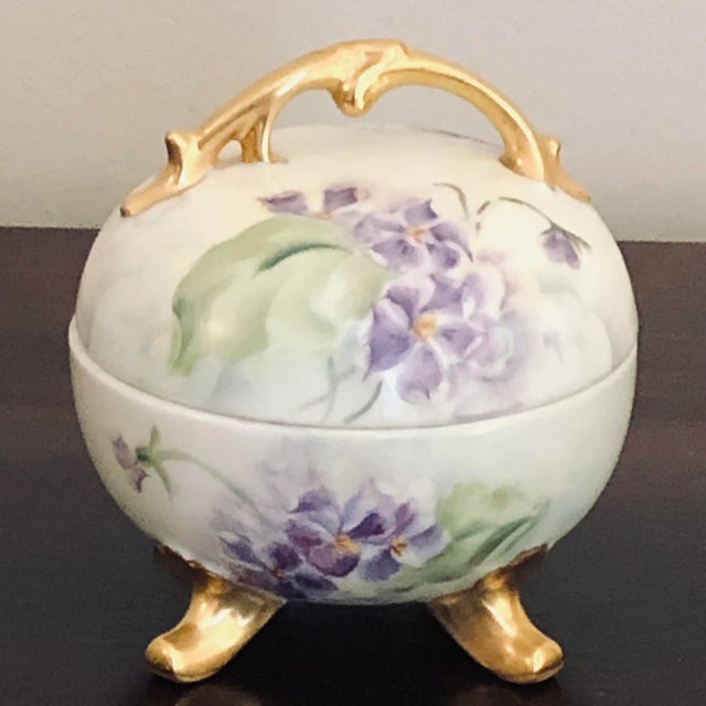 Vintage French Style Porcelain Box For Sale - Image 12 of 12