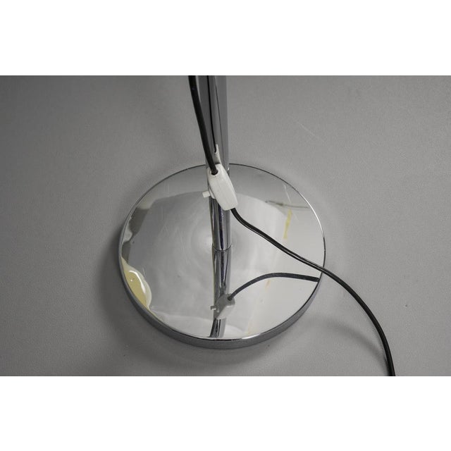 Space Age Chrome and Plastic Adjustable Arch Floor Lamp, Italy, 1970s For Sale - Image 14 of 15