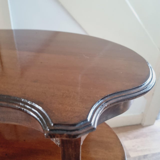 Brown Occasional Brown Wooden Table For Sale - Image 8 of 9