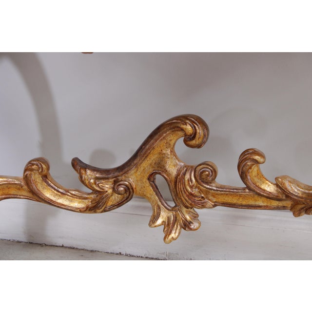Outstanding French Paint Decorated Marble Top Console Table For Sale In Philadelphia - Image 6 of 13
