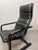 Black Mid-Century Modern Lamino Lounge Chair in Black Leather by Yngve Ekstrom, Denmark, 1970s For Sale - Image 8 of 8