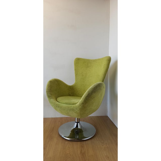 Bucket Seat in Chrome and Green, 1990s For Sale - Image 10 of 18