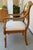 Vintage Italian Neoclassical Regency Hand-Painted Landscape Medallion Reticulated Armchair With Gilt Accents, 38" For Sale - Image 9 of 16