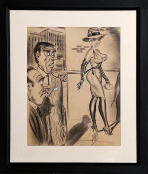 Bill Ward Gawkers, Original Illustration by Bill Ward 1981